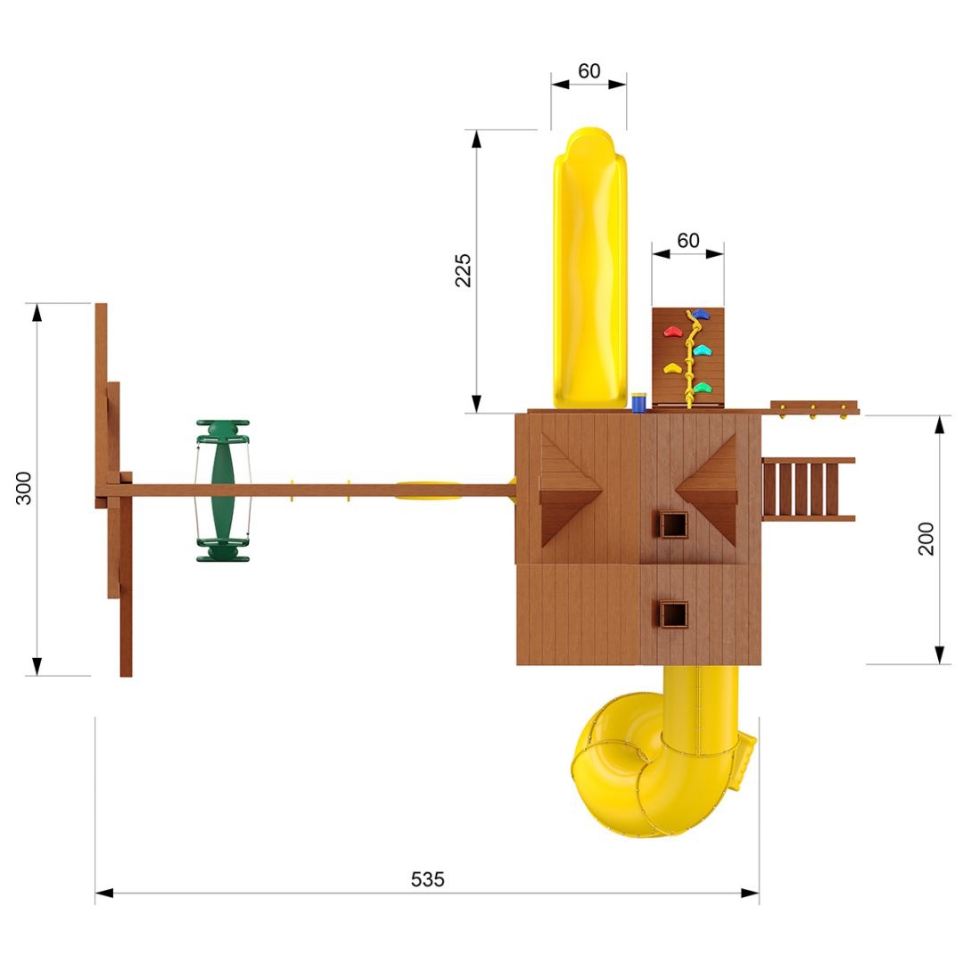 Детский игровой комплекс New Sunrise Форт Де Люкс